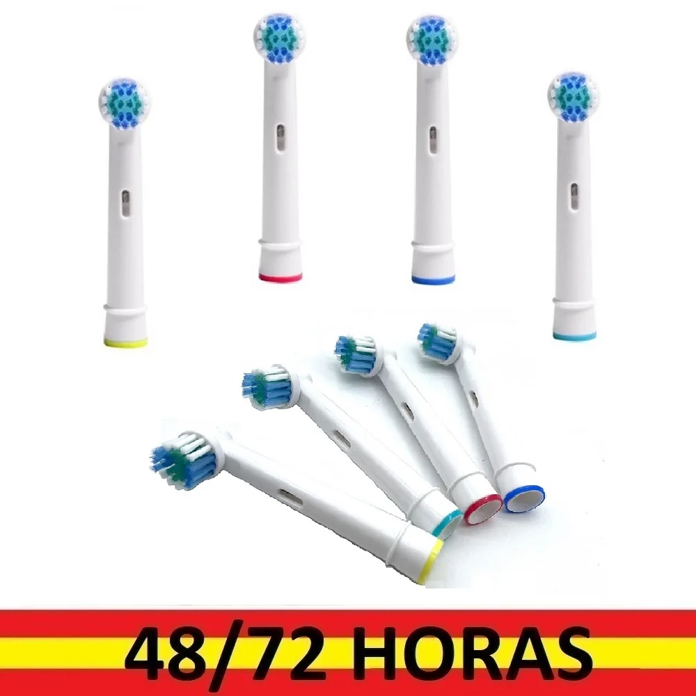 Cabezales de repuesto Compatible para cepillo de dientes eléctrico Oral B, SB-17A, Valido para Advance Power/Pro Health/Triumph/3D Excel/Vitality