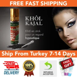 Kohl Kajal Surmi Surma Arabian Natural Eyeliner Kohl Ithmid  Black Shadow Powder Makeup