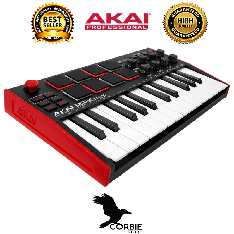 

Akai Professional Mpk Midi Drum Pad And Keyboard Controller Black Red Dj Equipment 4 Different color options