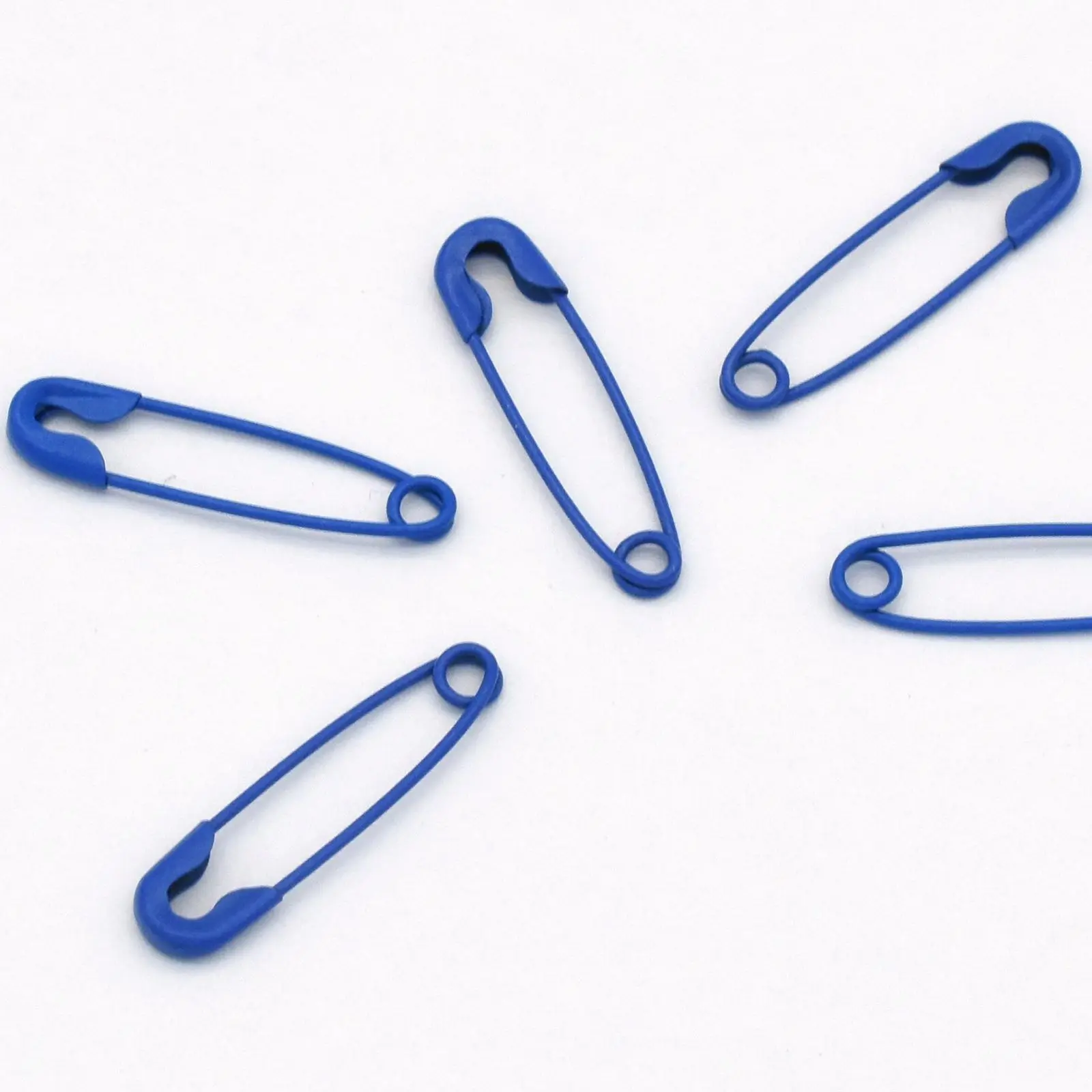 

3/4" Blue Mini Safety Pin Brooch Fix Clothes skirt Fastener Pin Jewelry Charm Making Craft Supplies Fashion Decorate Artistic Cr