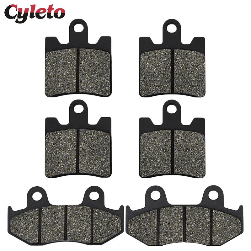 Cyleto Motorcycle Front and Rear Brake Pads for Suzuki skywave AN250 burgman AN 250 1998-2006 AN400 AN 400 burgman 1999-2006