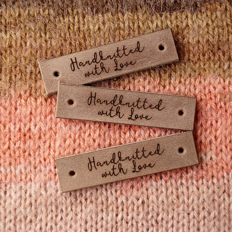 

Custom clothing labels, knitting labels, leather labels, personalized garment tags, garment llabels, crochet leather labels