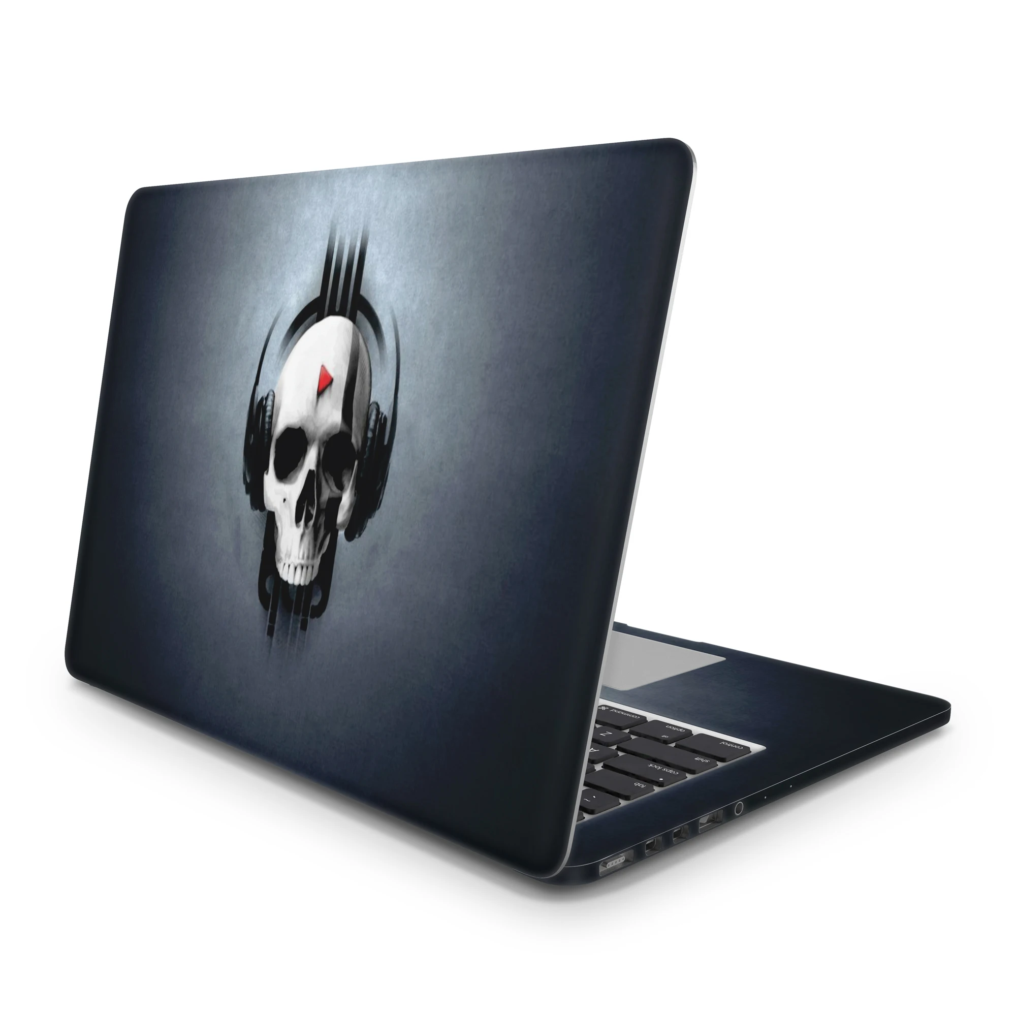 Sticker Master Skull Music Laptop Vinyl Sticker Skin Cover For 10 12 13 14 15.4 15.6 16 17 19 " Inc Notebook Decal For Macbook,Asus,Acer,Hp,Lenovo,Huawei,Dell,Msi,Apple,Toshiba,Compaq