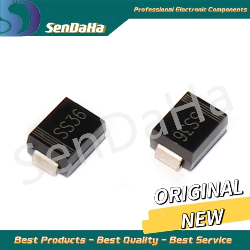 SS36 SK36 SMA(DO-214AC)  3A/60V new original 10pcs/lot free Shipping