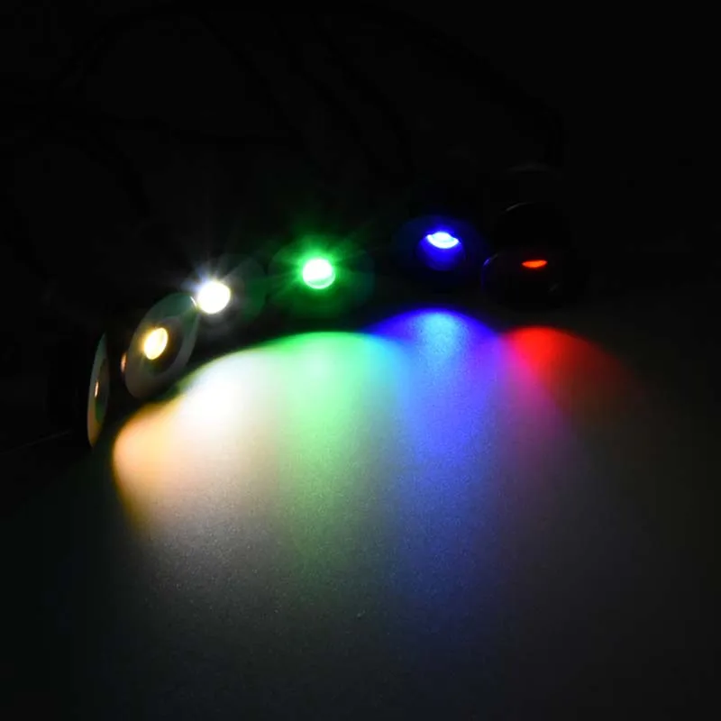 RGB 1W 12V Mini LED Downlight Dimmable Spotlight IP65 Stair Cabinet Light Spot Light Ceiling Spot Lighting Outdoor DJ Party Lamp