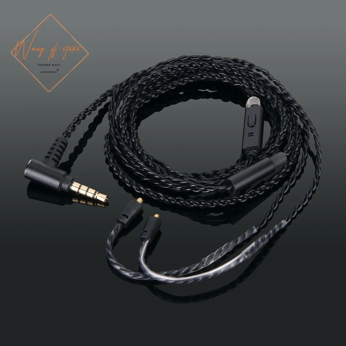 HiFi OCC Audio Cable Microphone Remote Mic For Westone Um Pro Umpro 10 20 30 50 Headphone MMCX Line Wire