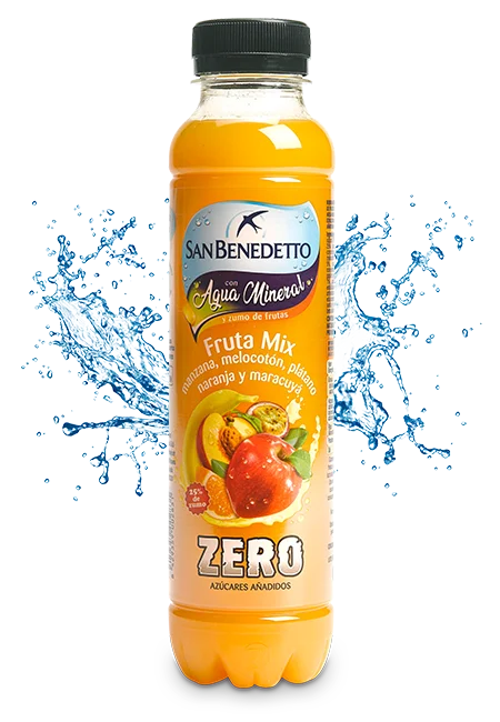 BENEDETTO FRUTA MIX BEBIDA REFRESCANTE DE ZUMO DE FRUTAS SIN AZÚCARES AÑADIDOS NI GLUTEN. CONTIENE 12 UNIDADES DE 400ml CADA UNA