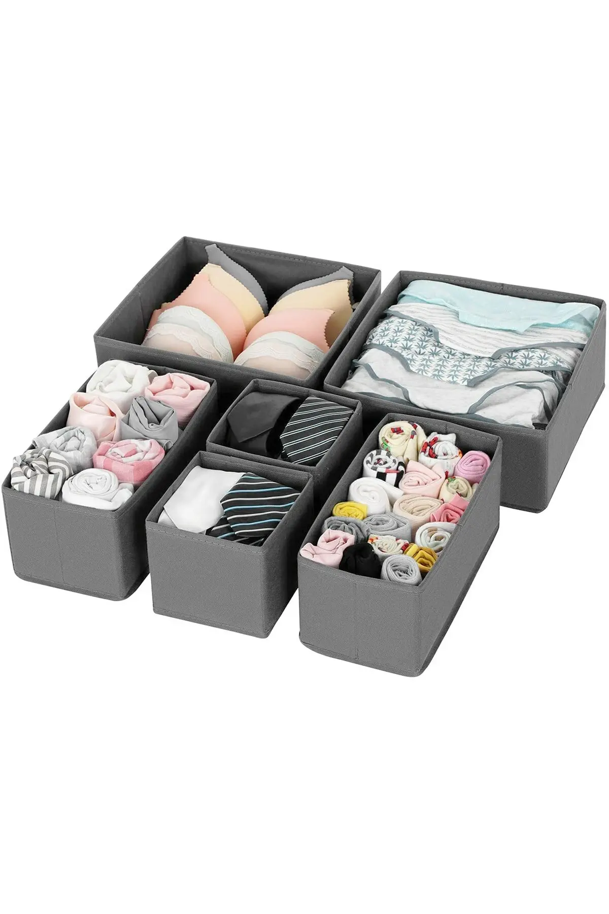 Foldable Closet Organizers Underwear Storage Organizer Separated Socks Shorts Bra Storage Box Makeup Organizer Drawer Organizer