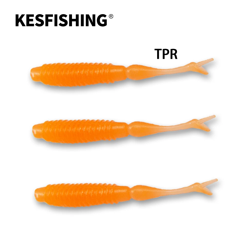 KESFISHING TPR Floating Lure Min Dace 42mm Environment friend Soft Fishing Bait Ice Fishing For Trout Blcakbass