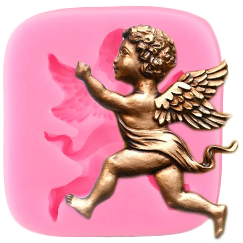 DIY Sugarcraft Angel Baby Silicone Mold Fondant Molds Cake Decorating Tools Candy Resin Clay Chocolate Gumpaste Moulds