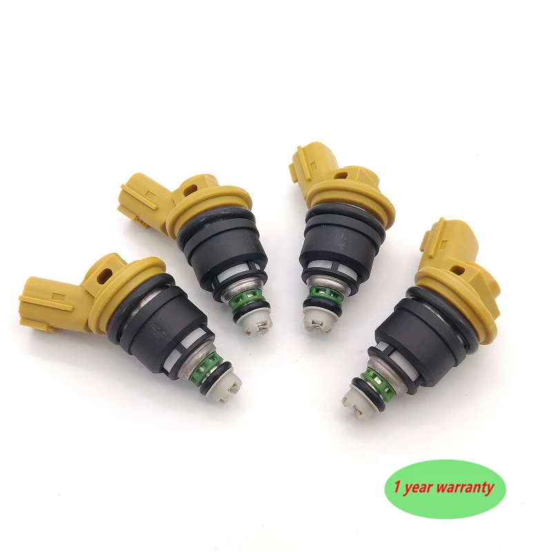 

6pcs 555cc 16600-RR543 Nismo Side Feed Yellow Fuel Injectors 16600RR543 For nisaan- 300ZX Z32 RB25DET VG30DETT SR20DET KA24