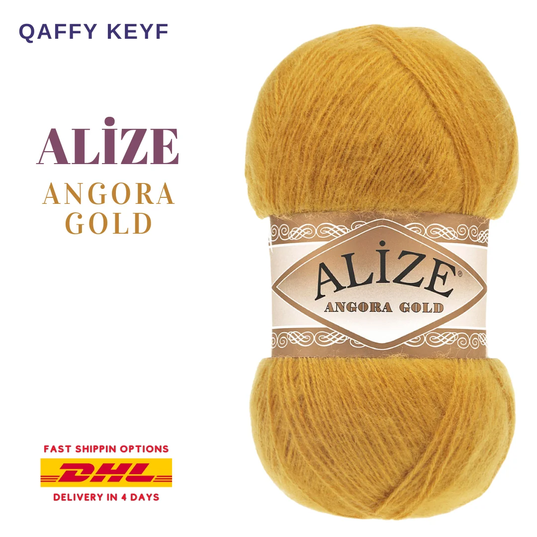 Alize Angora Gold 80% Acrylic, 20% Wool Knitted Doll Threads Yarns Crochet  DIY Loop Trikotin Soft Scarf Blanket Shawl Sweater