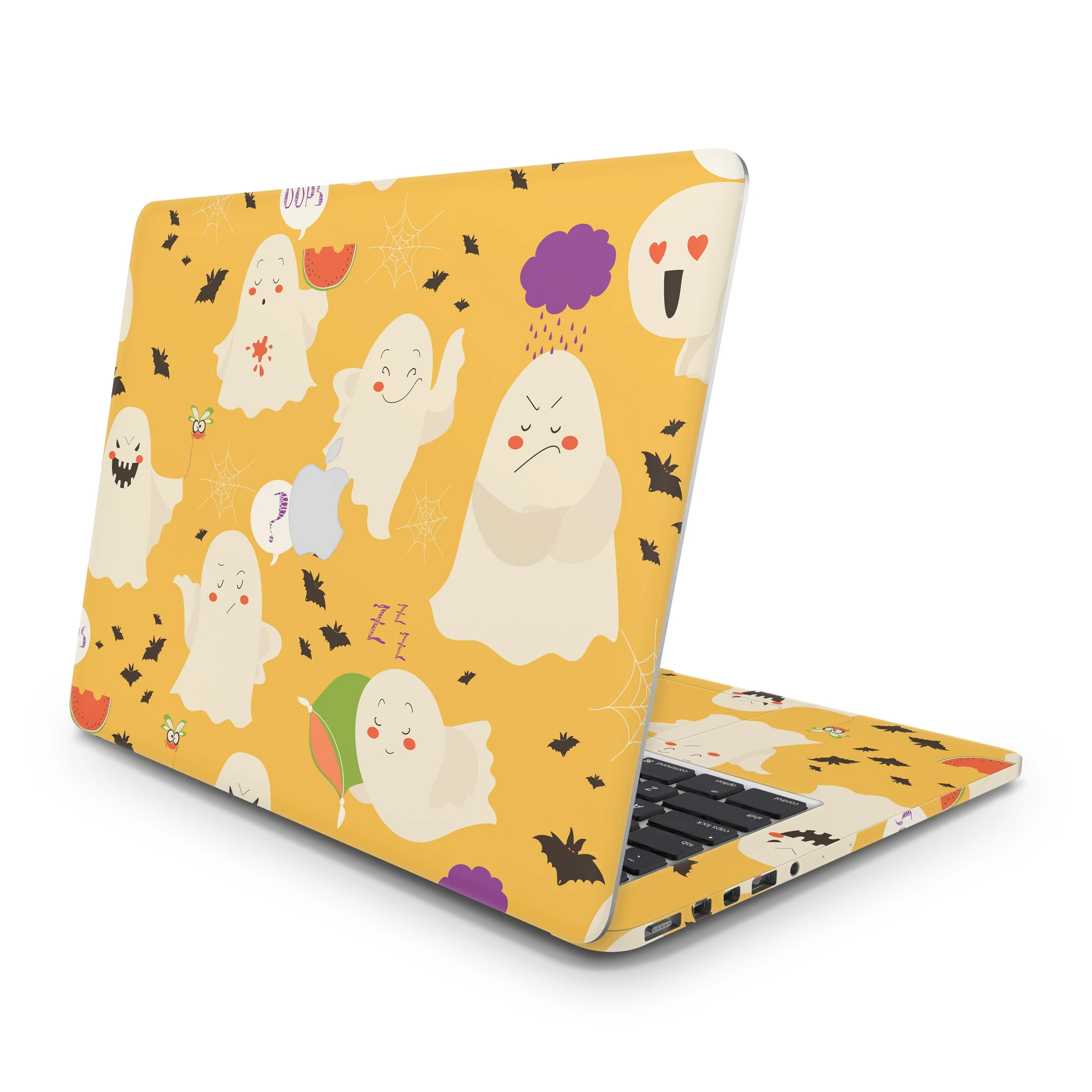 Sticker Master Funny Cartoon Ghosts Macbook Pro 16 Case 2019 Macbook Air 13 Inch Case Macbook Pro 13 Inch Case 2019 Bright Macbook Pro Retina 15 Case Logo Cut Perfect Fit Full Skin