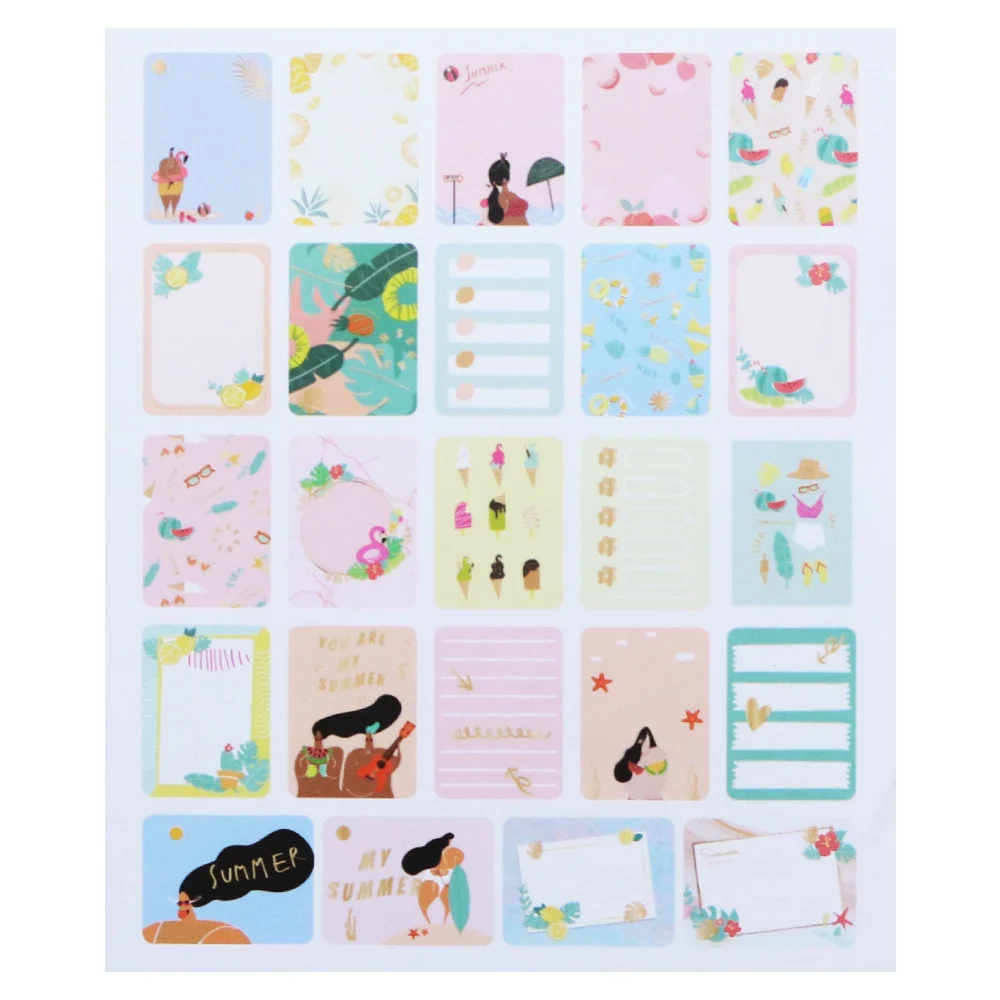 Creative Path Embellishments Cardboard Cards Double Sided Printing DIY Crafts Journaling Scrapbooking Project Album Journal Card