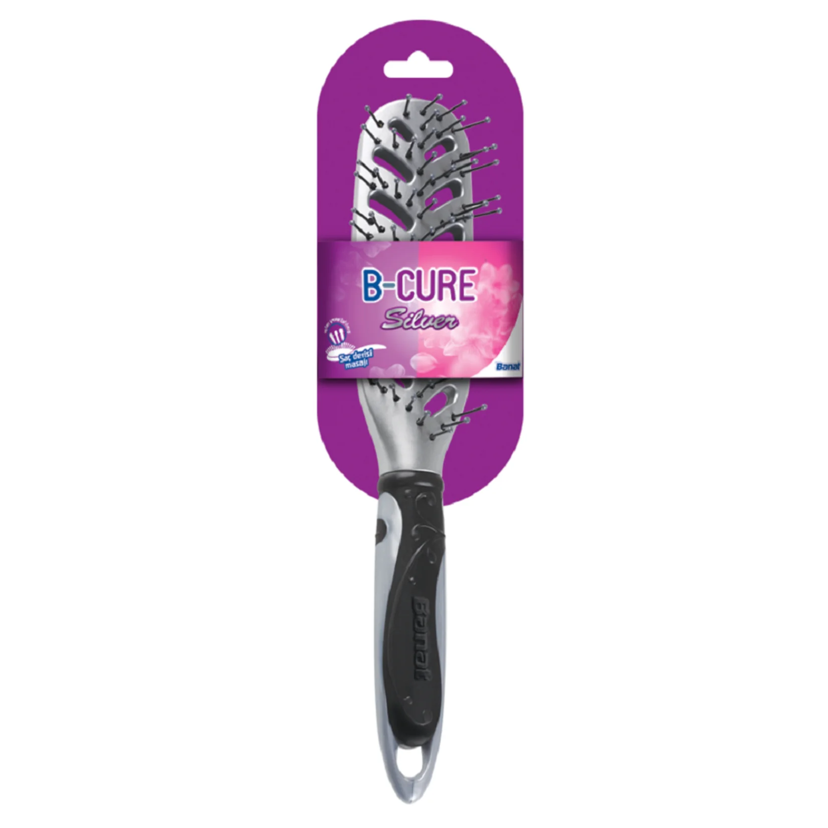 B-Cure Silver 631 Hair Brush Orifice in the Banat Ideal For Screening Eşyası Quality 1. Grade Manufacture Malzeme Structure Dayanıklıdır