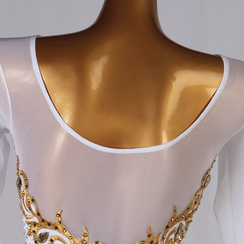 black white Figure Skating Dress Women girl Ice Skating Dress Gymnastics Costume custom crystal rhinestone B124