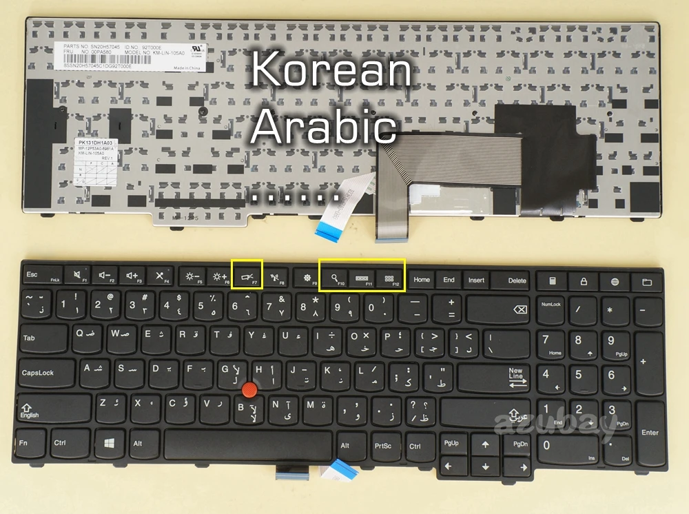 

AR KR Keyboard for Lenovo 00PA580 00PA621 04Y2431 04Y2353 04Y2694 04Y2657 04Y2684 04Y2721 04Y2458 04Y2380 00PA607 00PA648