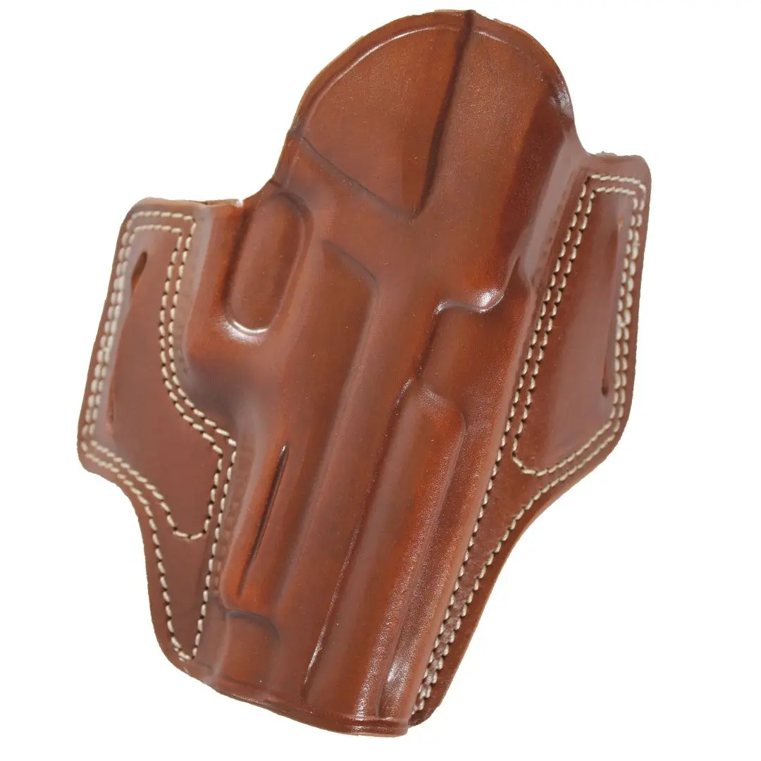 

YT HOBBY Glock 17/22/31/37 Pancake Style Leather OWB Carry Two Slot Fast Draw Handmade Pistol Firearm gun Holster