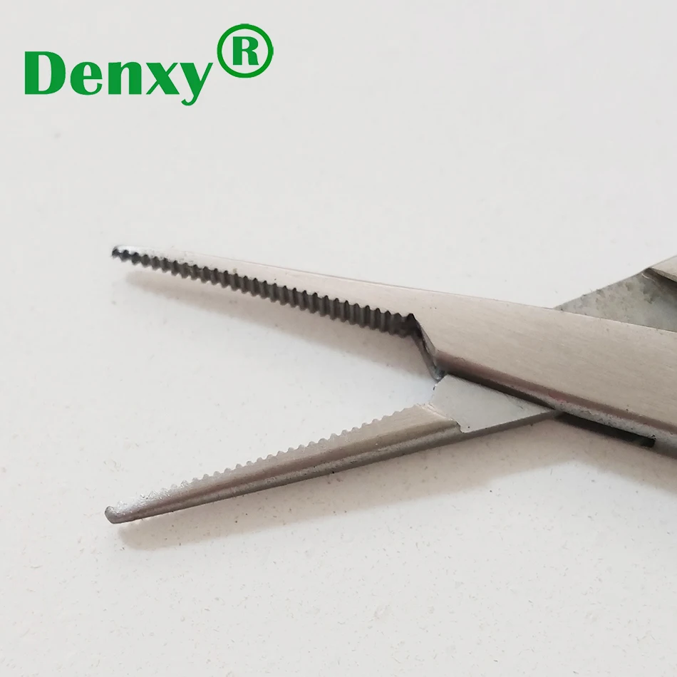 Denxy 1Pc Hoge Kwaliteit Dental Orthodontische Tang Naald Holding Tang Klem De Hechtdraad Naald Tang