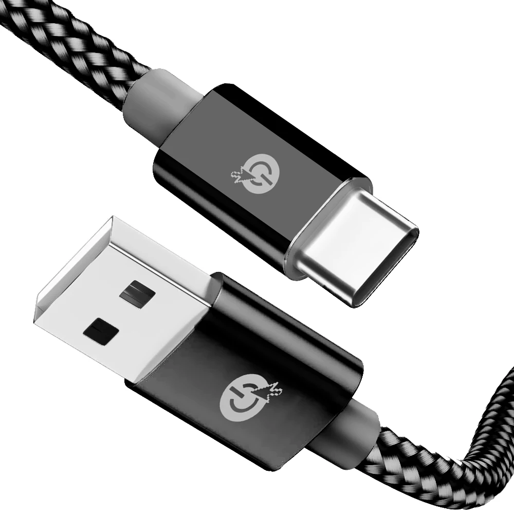 Niucom cable Quick Charge Type c braided nylon Connection USB 3.0 to USB-C universal compatibility 1 meter charging and data