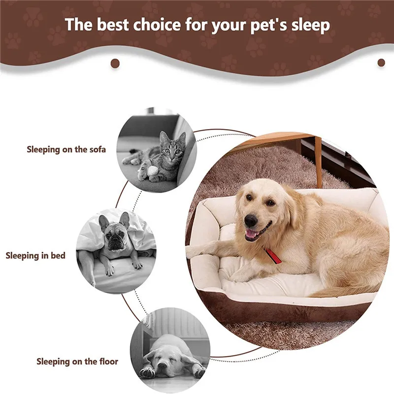 Pet Dog Bed Sofa Mats Pet Products Coussin Chien Animals Accessories Dogs Basket Supplies For Large Medium Small House Cat Bed