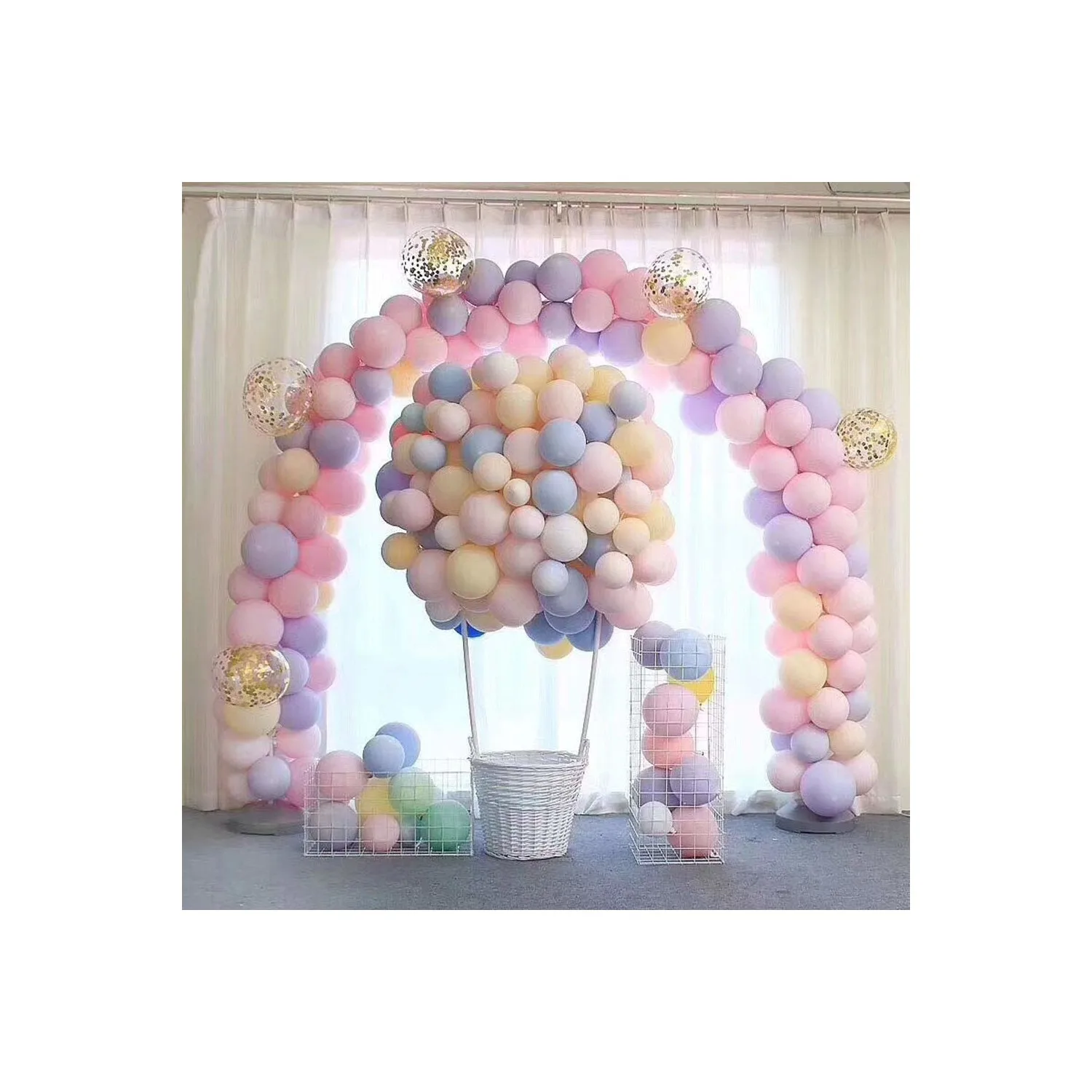 Birthday Christmas Party Wedding Balloon Round Latex Multicolored 50 Pieces Mixed Soft Color Pastel Balloons Partigos Macaron