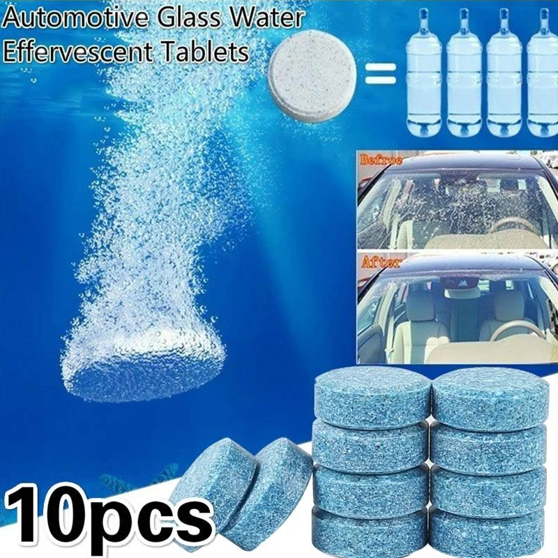 Car Window Cleaner Wiper Tablet Washer Fluid Effervescent Glass Tablet Windshield Washer Pills Pellet Car Glass Accessories