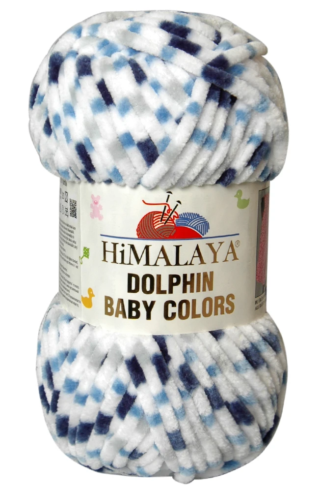 Crochet Knitting Super Bulky Yarn High Quality Himalaya Dolphin Baby Colors 100g Chenille Variegated Colorful Turkish Velvet DIY