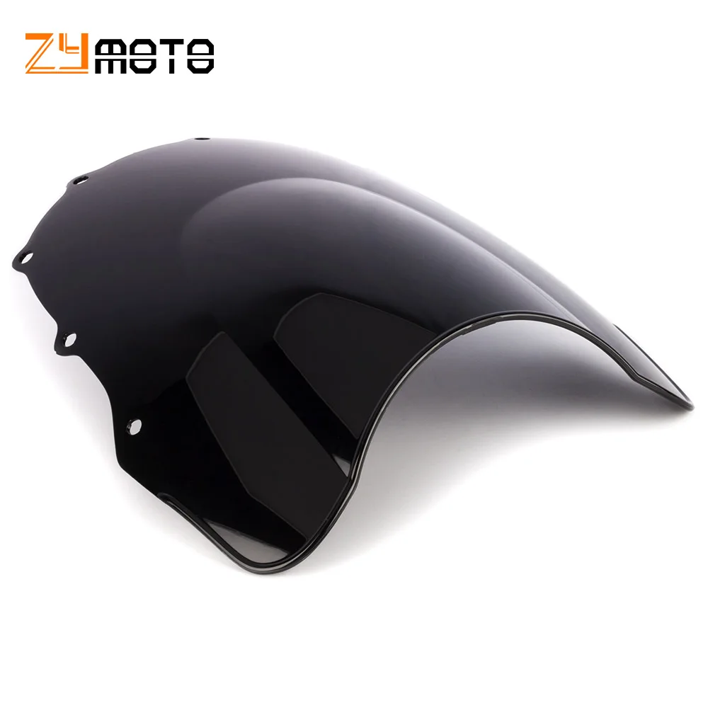 Black Clear Windshield WindScreen For Kawasaki ZZR400 ZZR600 ZZR 400 ZZR 600 1993-2007 2006 2005 2004 2003 2002 2001 2000 1999