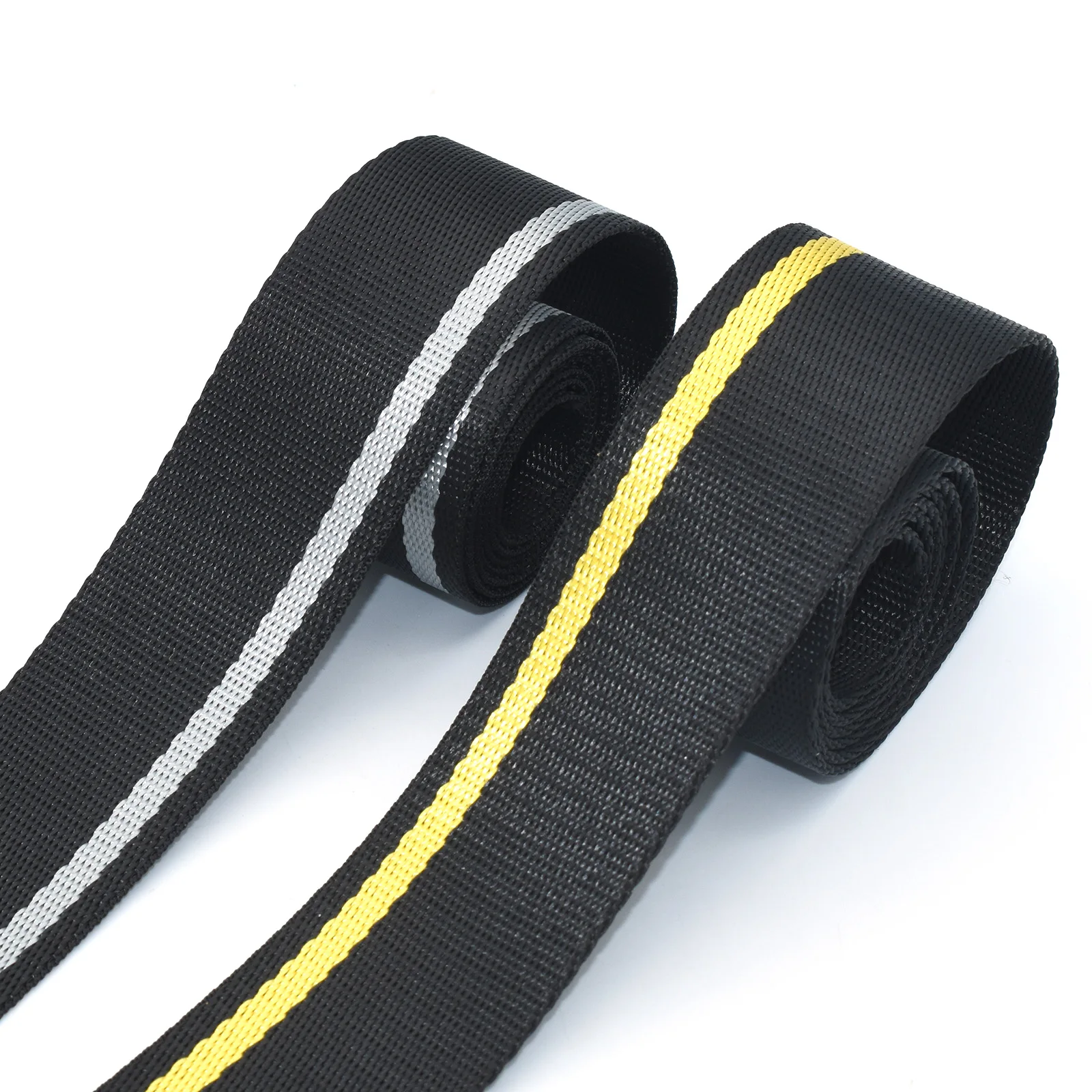 38mm Cotton Stripe Webbing Heavy Weight Webbing Canvas Ribbon Belt Bag Webbing for DIY Key Fob Hardware Tote Bag Handle Backpack