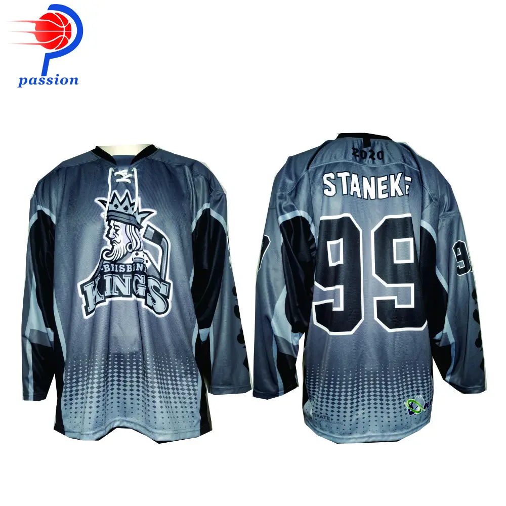 

100% Polyester Ice Hockey Jersey - Sublimated Custom Design for Teams & Players