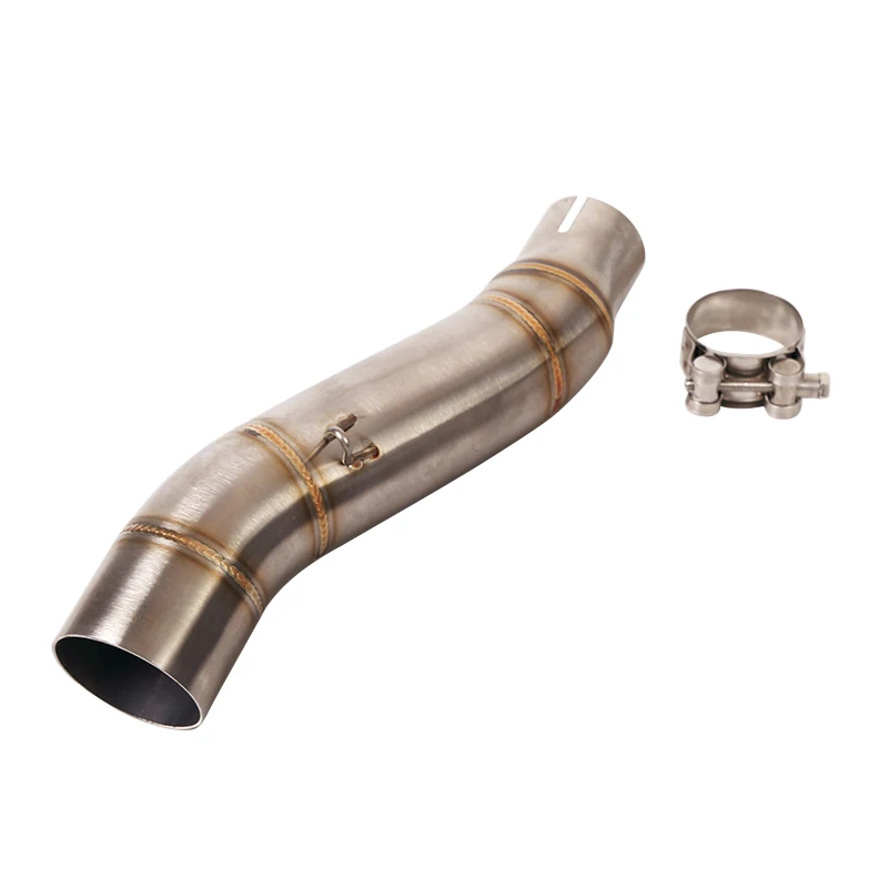 Mid Pipe For Honda CBR300 CB300R CB300F Motorcycle Exhaust Middle Link Pipe Slip Connection Escape 51mm Muffler Stainless Steel