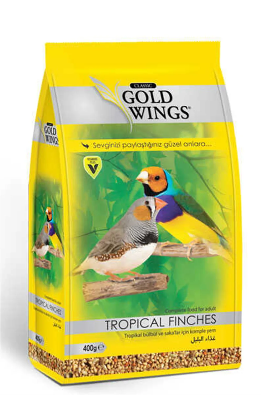 

Gold Wings Classic Tropical Finch Food 400 gr Complete Food For Adult Tropical Finches