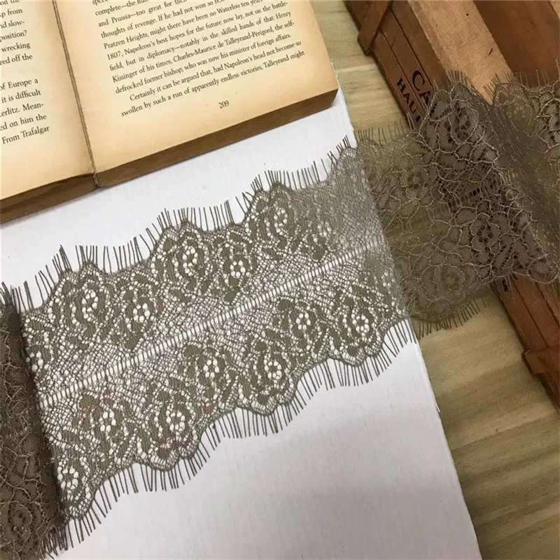 Eyelash Lace Trim Chantilly Ribbon Lace Edge Lace Appliques For Garment Sewing Crafts Clothing Lingerie Needle Work