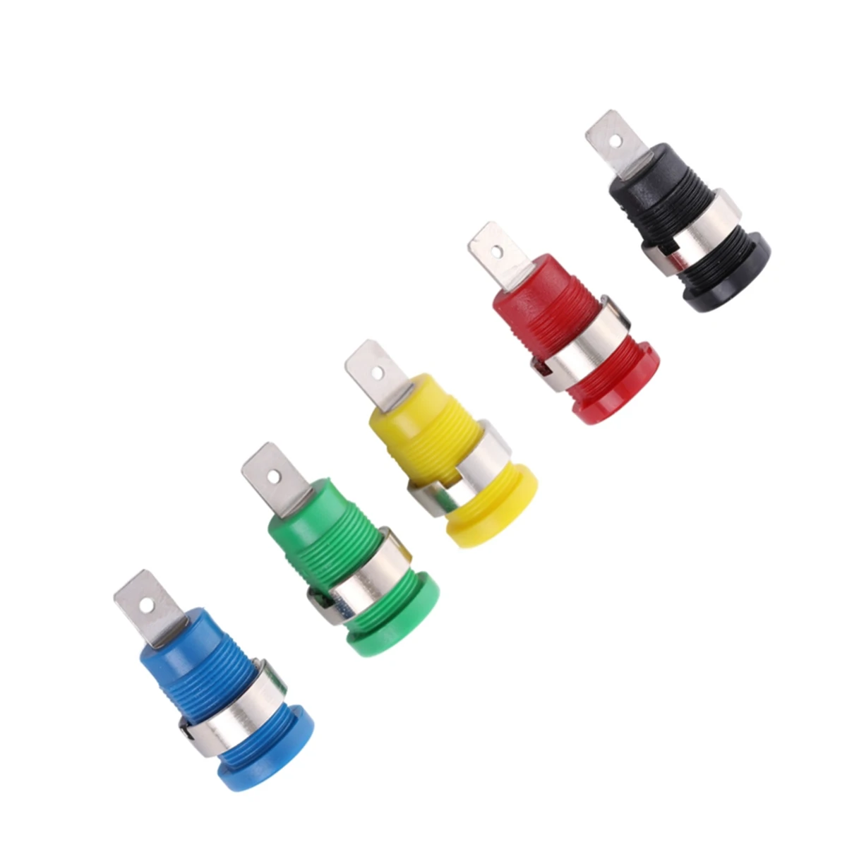 1/5/10PCS Insulated Safety 32A 4mm Banana Terminal 6 Colors Female Jack Panel Mount Socket Binding Post Wire Connector