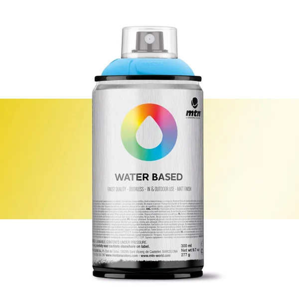 Spray paint brand MTN Water Based Color Frame Gold 300 ml Montana low pressure Little Ideal smell interior