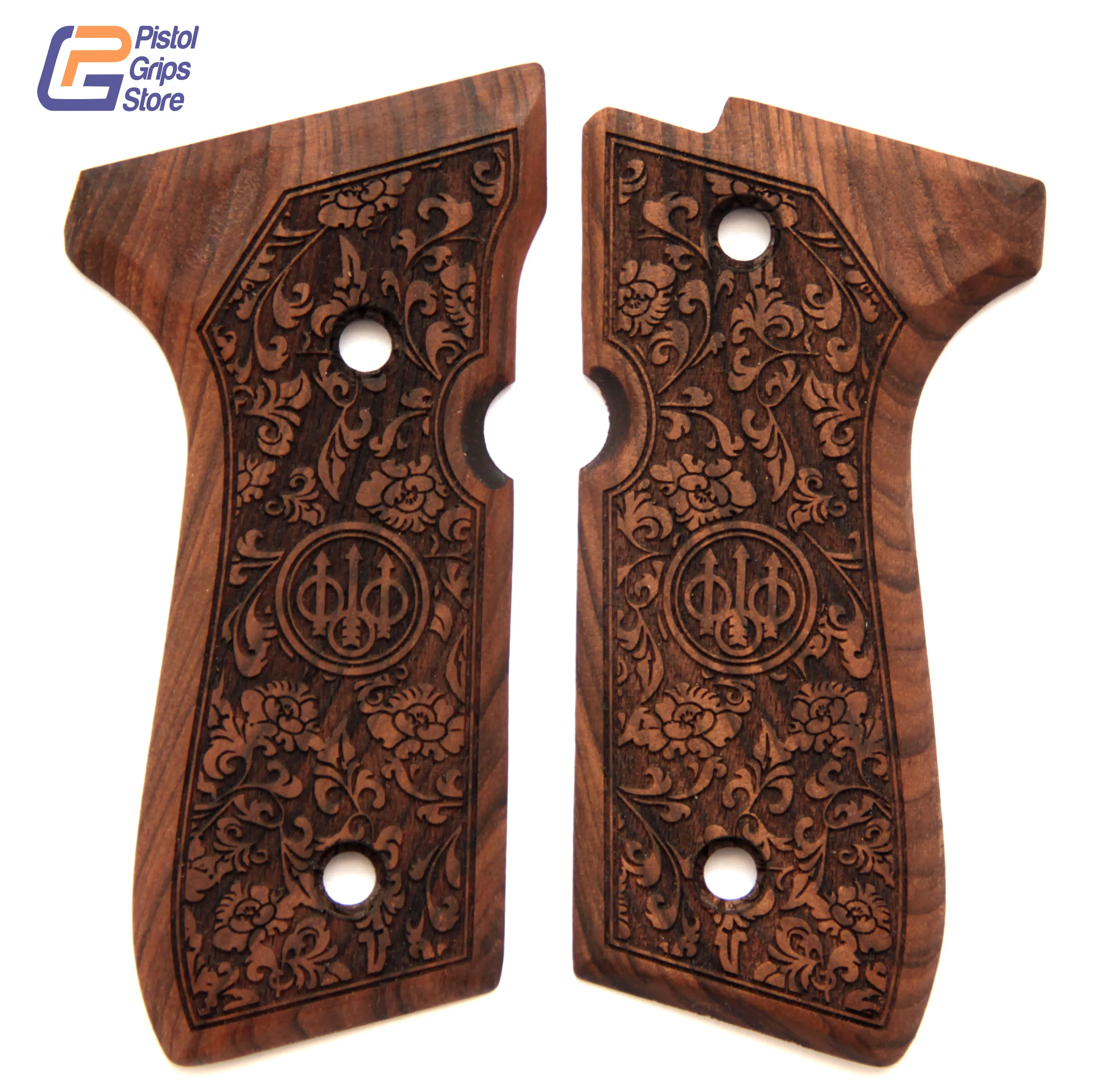 Beretta F92,92 A1, 92G, 92FS, 96, 96 A1, M9, m9A1 ahşap tabanca kolları