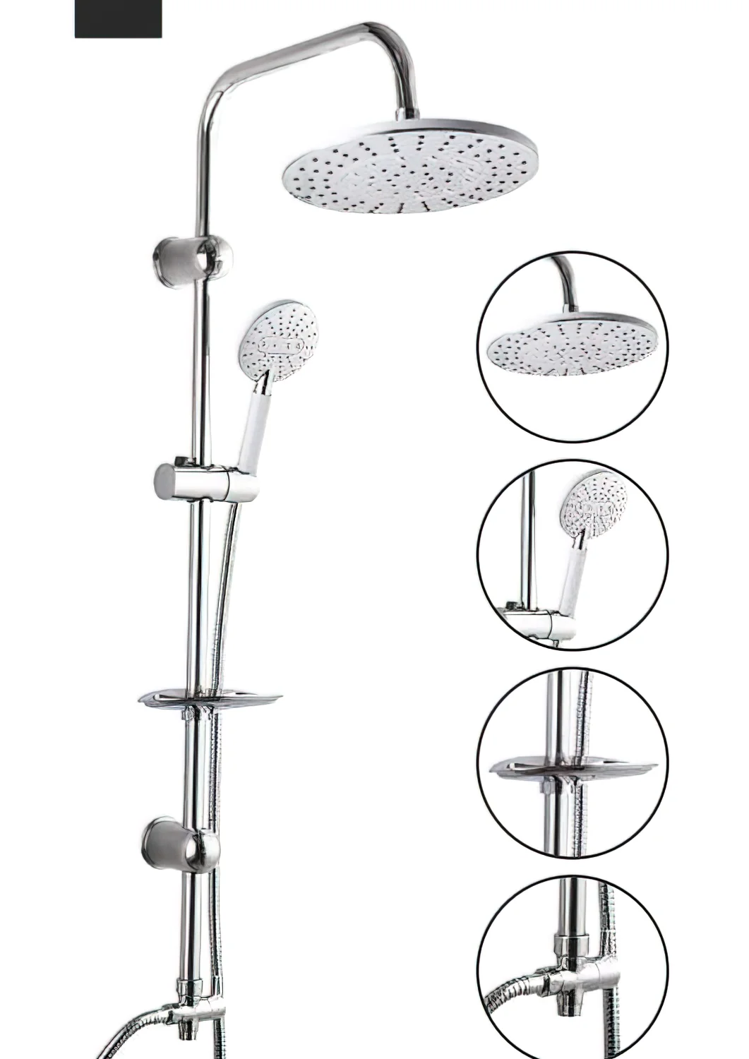 Atlantic Lux Shower Set Stainless Steel