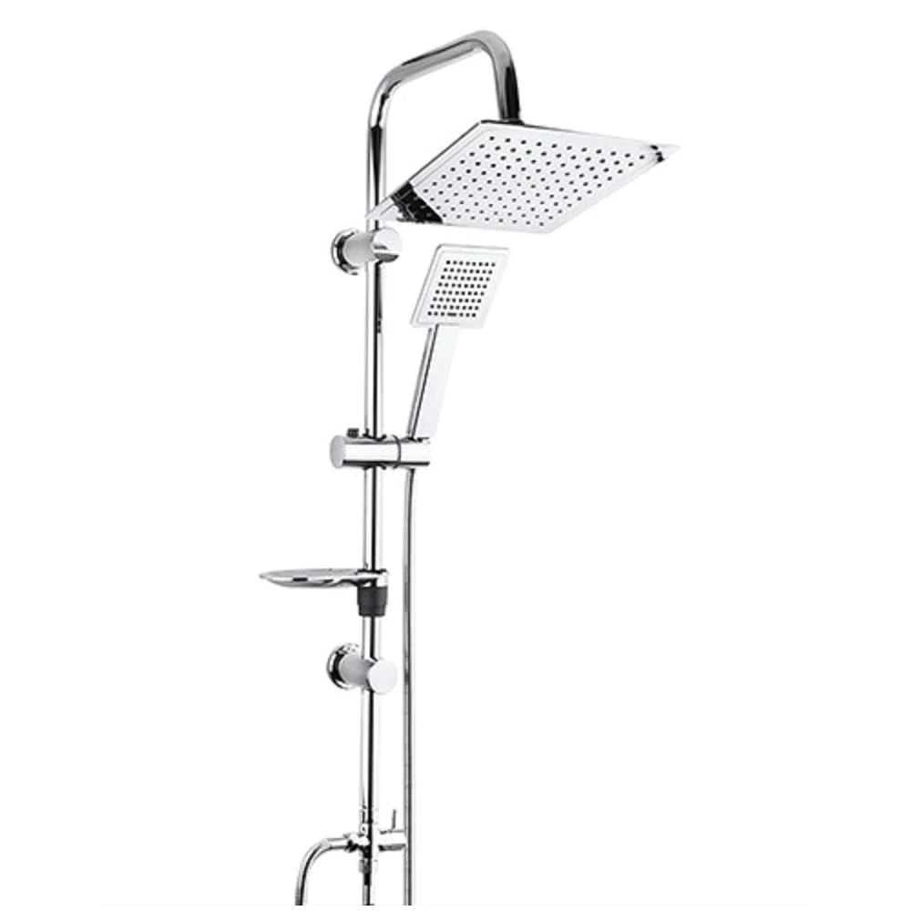 Chrome Rainfall Shower Set System Multi-Function Set Shower Stall Faucet Shower Accessories For Bath