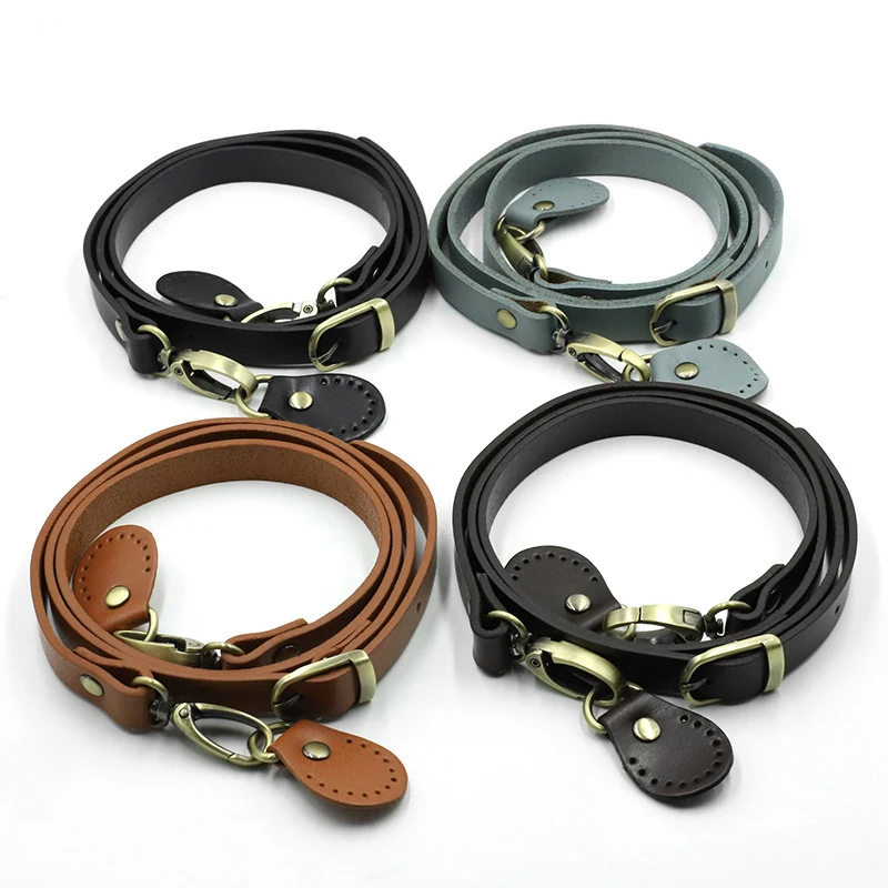 120cm Bags Strap Detachable Handle 100% Real Cowhide Replacement Women Girls  Shoulder Bag Accessories Adjustable Staps Belts