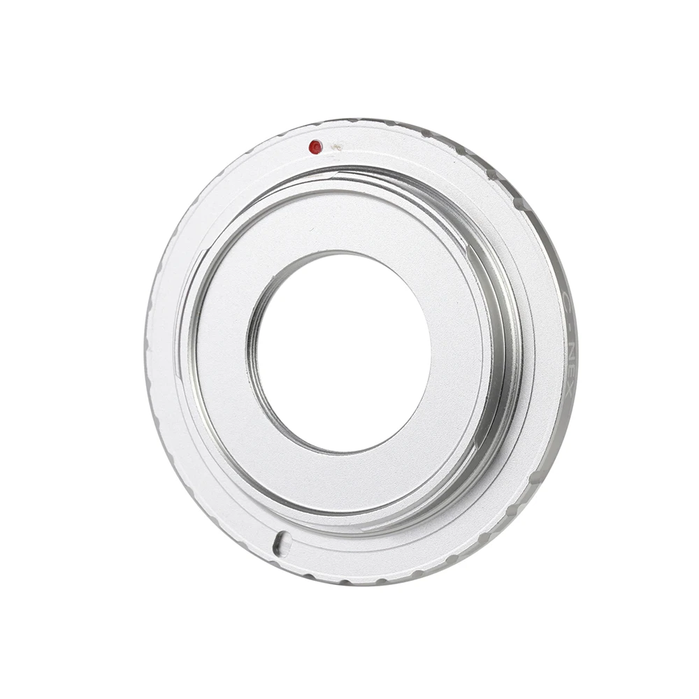 Bạc C Mount Camera Bộ Chuyển Đổi Ống Kính Vòng Cho Sony NEX-5 NEX-3 NEX5 NEX-C3 NEX-VG10 Adapter C-NEX