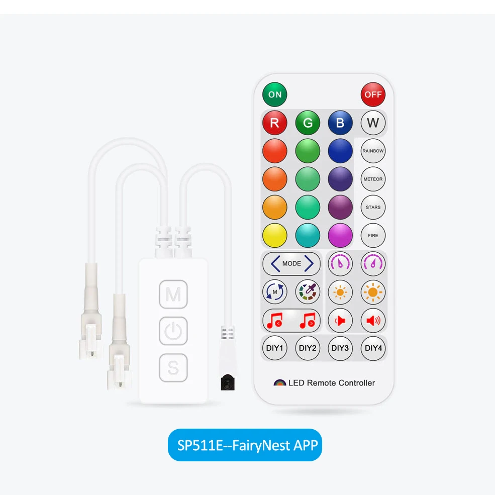 DC 5V-24V compatibile con Amazon Alexa e Google Home Magic Home SPI WiFi LED Controller APP iOS/Android per striscia LED