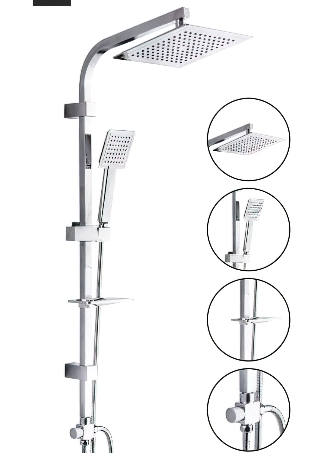 

Abant Shower Set Lux Stainless Steel