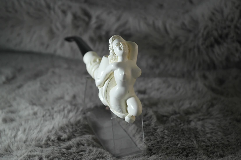 Handmade Block Meerschaum Naked Girl Pipe