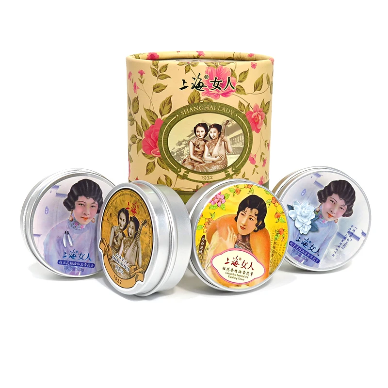 Shanghai Beauty Vanishing Cream box-packed of 4 Green Hydrating Nourishing Box Set Pack Cost Effective Multiple Aroma Options