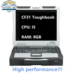 2021 Used Toughbook CF31 laptop with I5 3320 8G RAM  Panasonic laptop with SSD can work with alldata mb Star C3/C4/C5/C6 ICOM