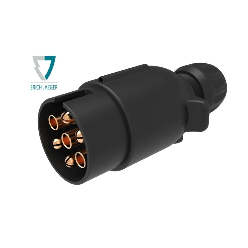7 pole Plastic Trailer Caravan Plug 12 V 7 Pin Erich-Jaeger
