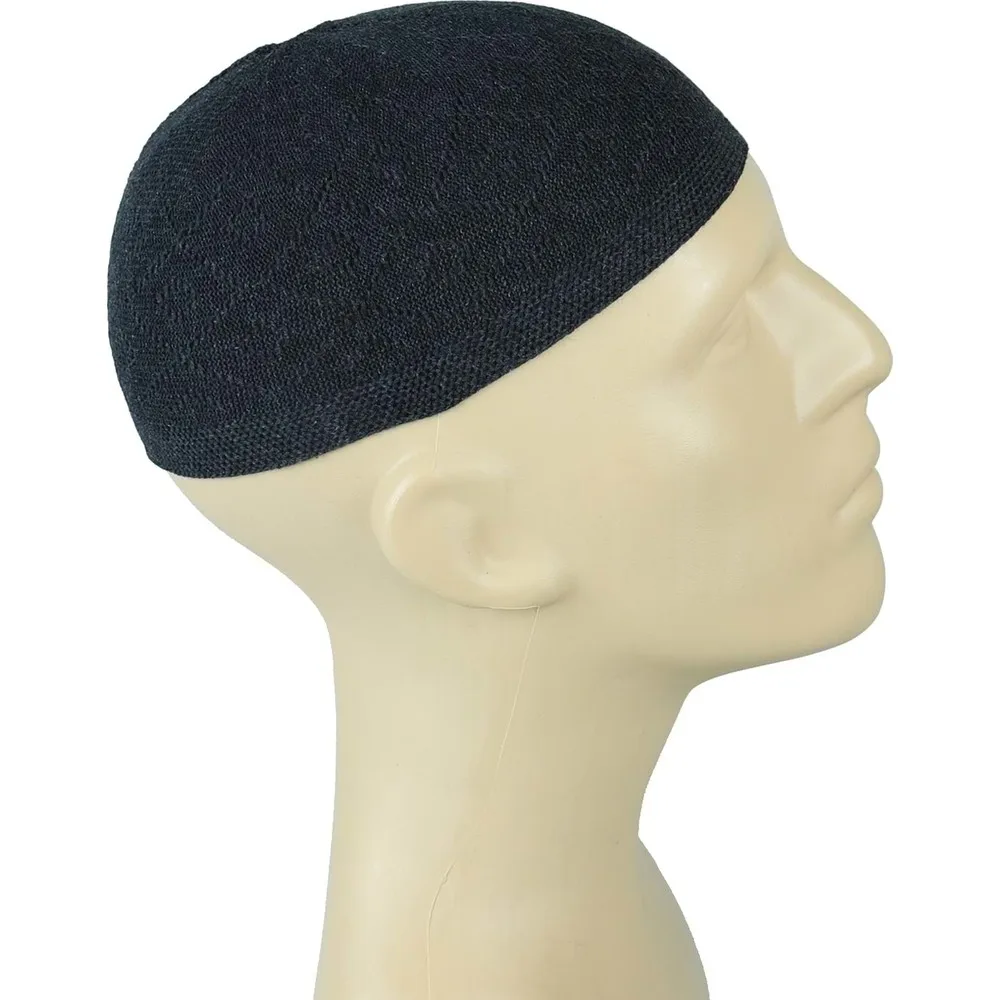 Gorro Beanie Turkish Muslim Islamic Kufi Taqiya Takke Peci Skull Cap Prayer Hat With Solid Colours Bobble Stretchable