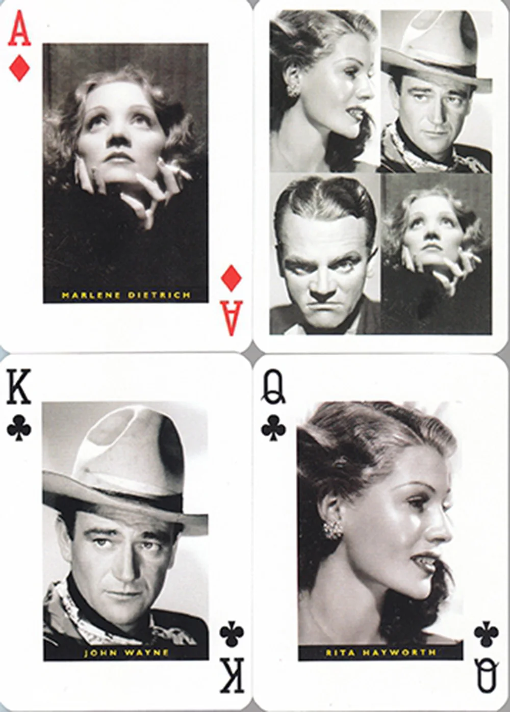 Piatnik, deck Poker Hollywood stars Classic Cinema game table play adult cards John Wayne, Rita Hayworth, Cary Grant,.