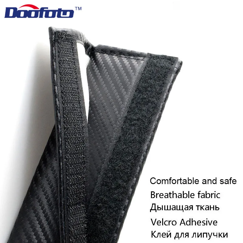 Doofoto Car Seat Belt Cover For Toyota 86 Corolla CHR RAV4 Avensis T25 Auris Camry Accessories Shoulder Protective Pad Styling